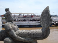 Mekong River tour boat at Phnom Penh